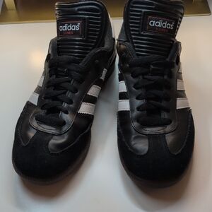Adidas Men's Black and White Samba Sneakers